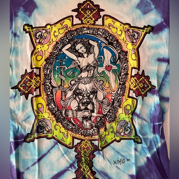 Vintage MIKIO 80’s RARE tie dye Size S - Picture 11 of 13